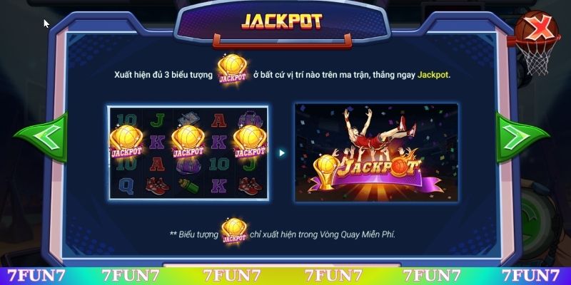 Cao Thủ Bóng Rổ 7Fun7 jackpot khủng
